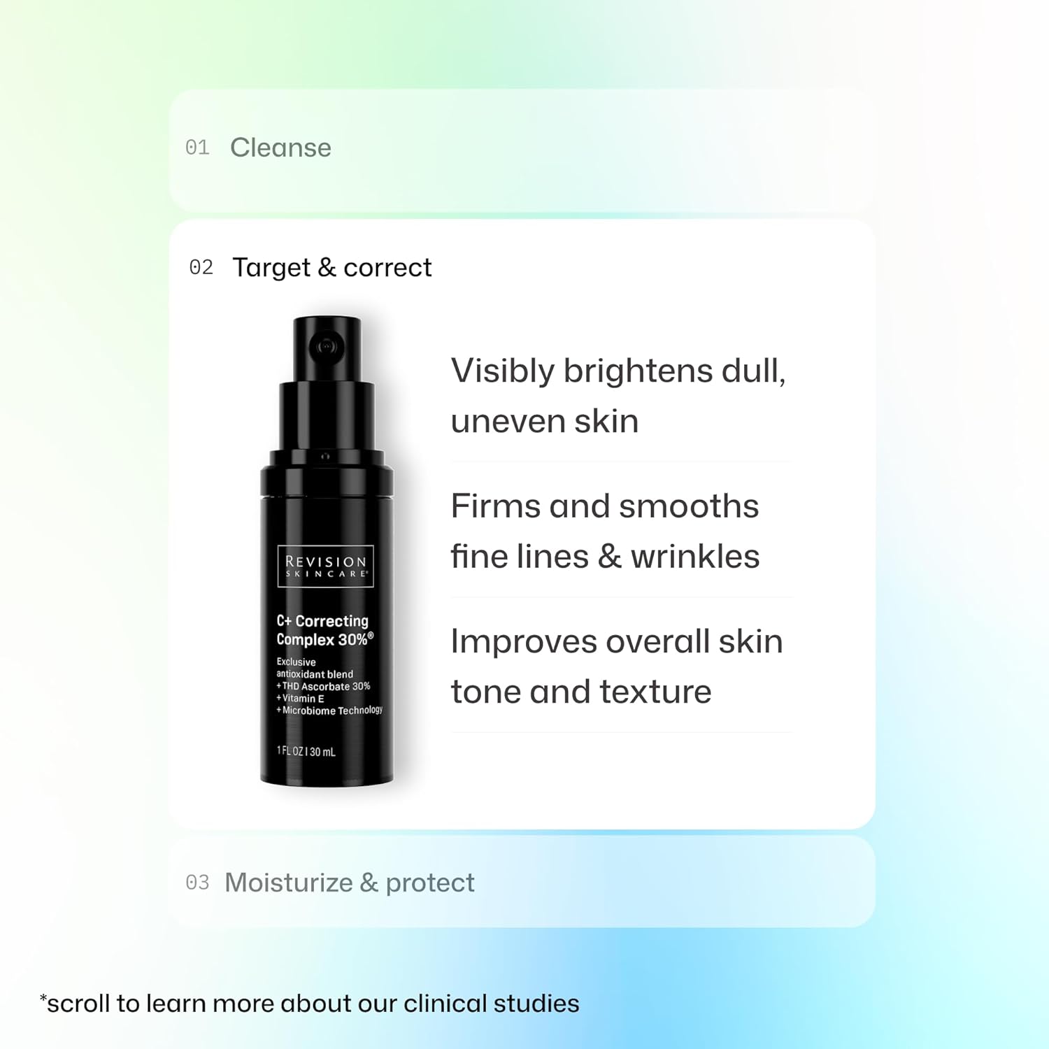 Revision Skincare C+ Correcting Complex 30%® Vitamin C Serum for Face – Anti-Aging Treatment to Brighten Skin, Reduce Fine Lines, Wrinkles & Dark Spots, Firming & Safe for Sensitive Skin - Image 8