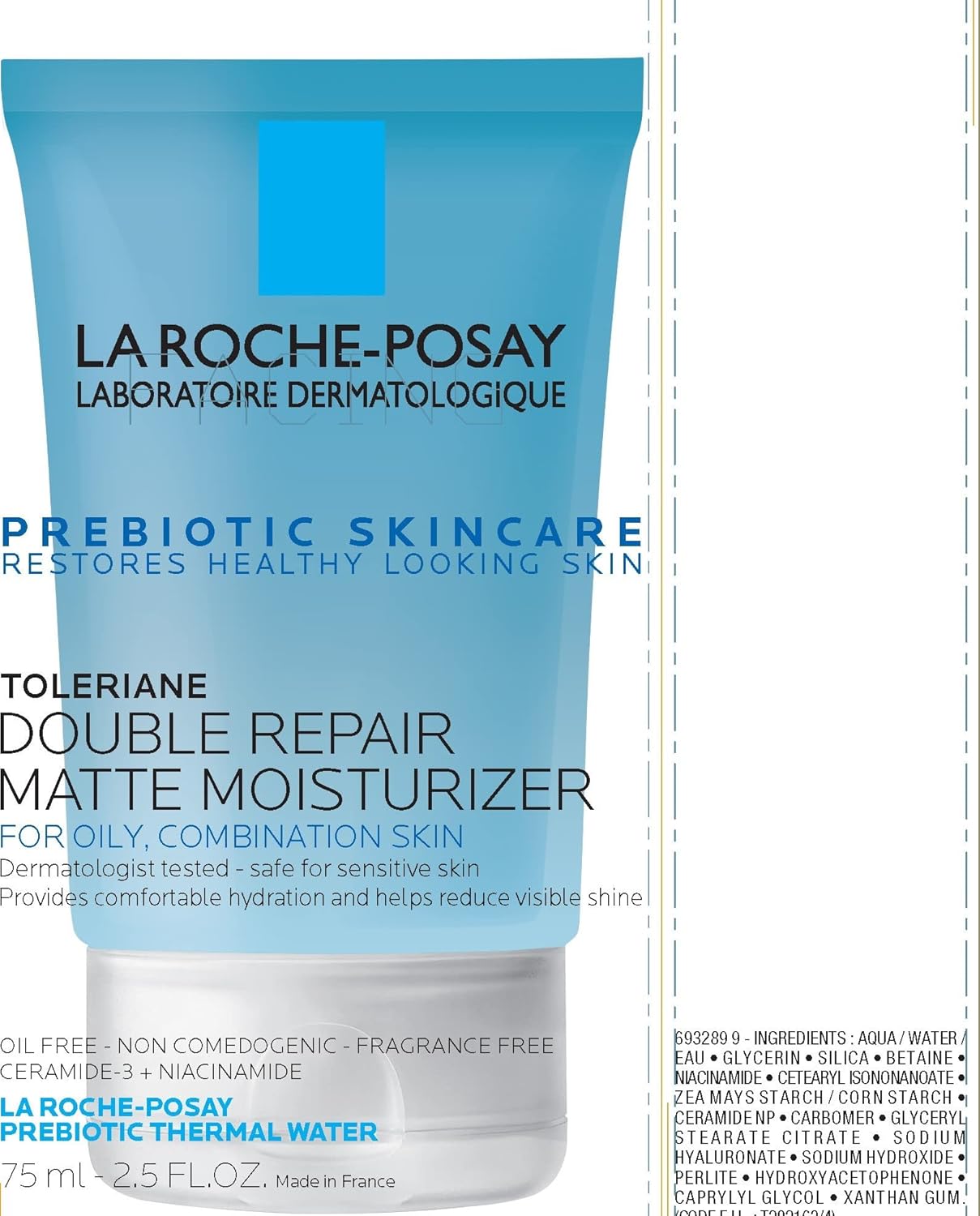 La Roche-Posay Toleriane Double Repair Matte Face Moisturizer, Daily Moisturizer For Oily Skin With Ceramide And Niacinamide For All Skin Tones, Oil Free, Non-Comedogenic, Available with SPF 30 - Image 10