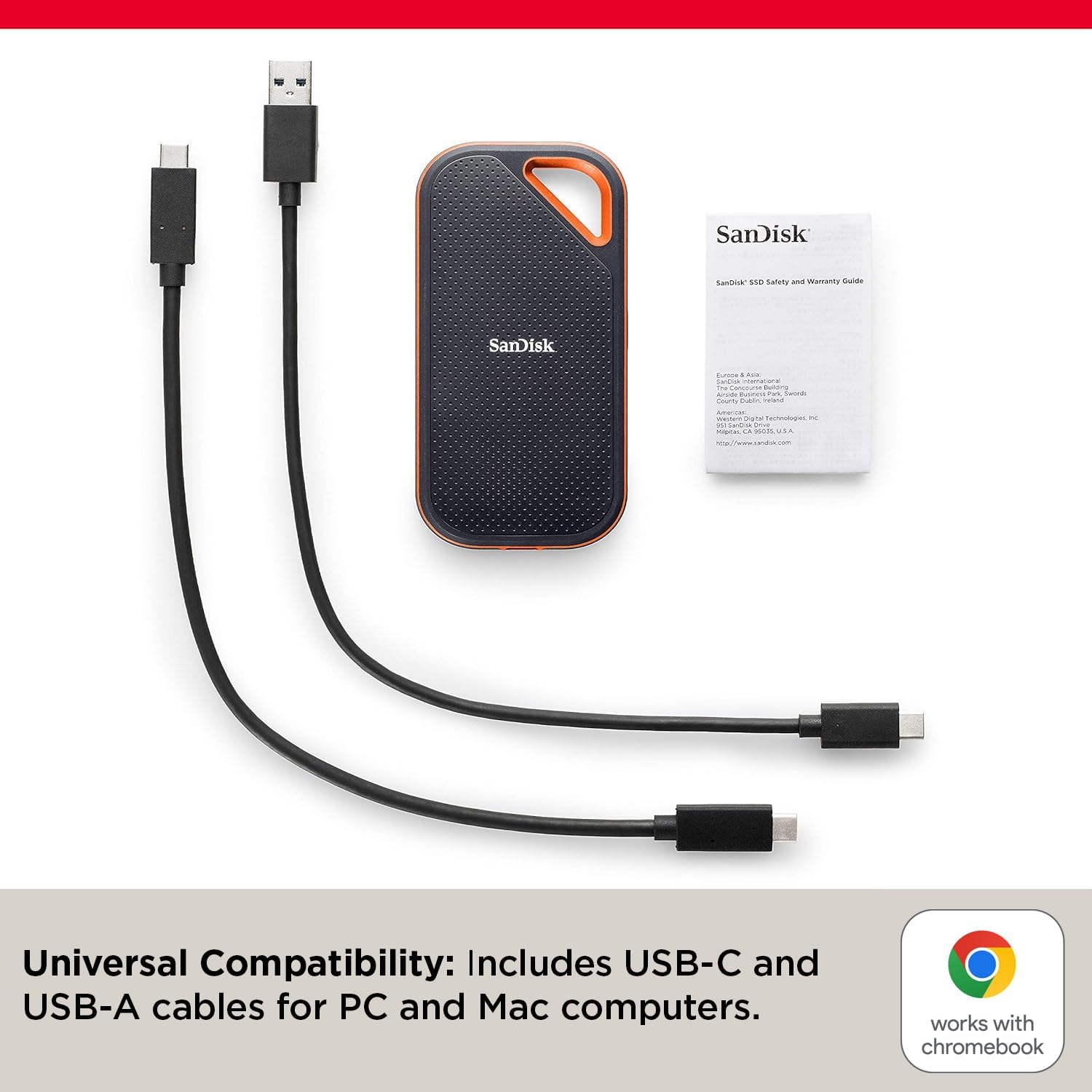 SANDISK 4TB Extreme PRO Portable SSD - Up to 2000MB/s - USB-C, USB 3.2 Gen 2x2, IP65 Water and Dust Resistance, Updated Firmware - External Solid State Drive - SDSSDE81-4T00-G25,Black - Image 4