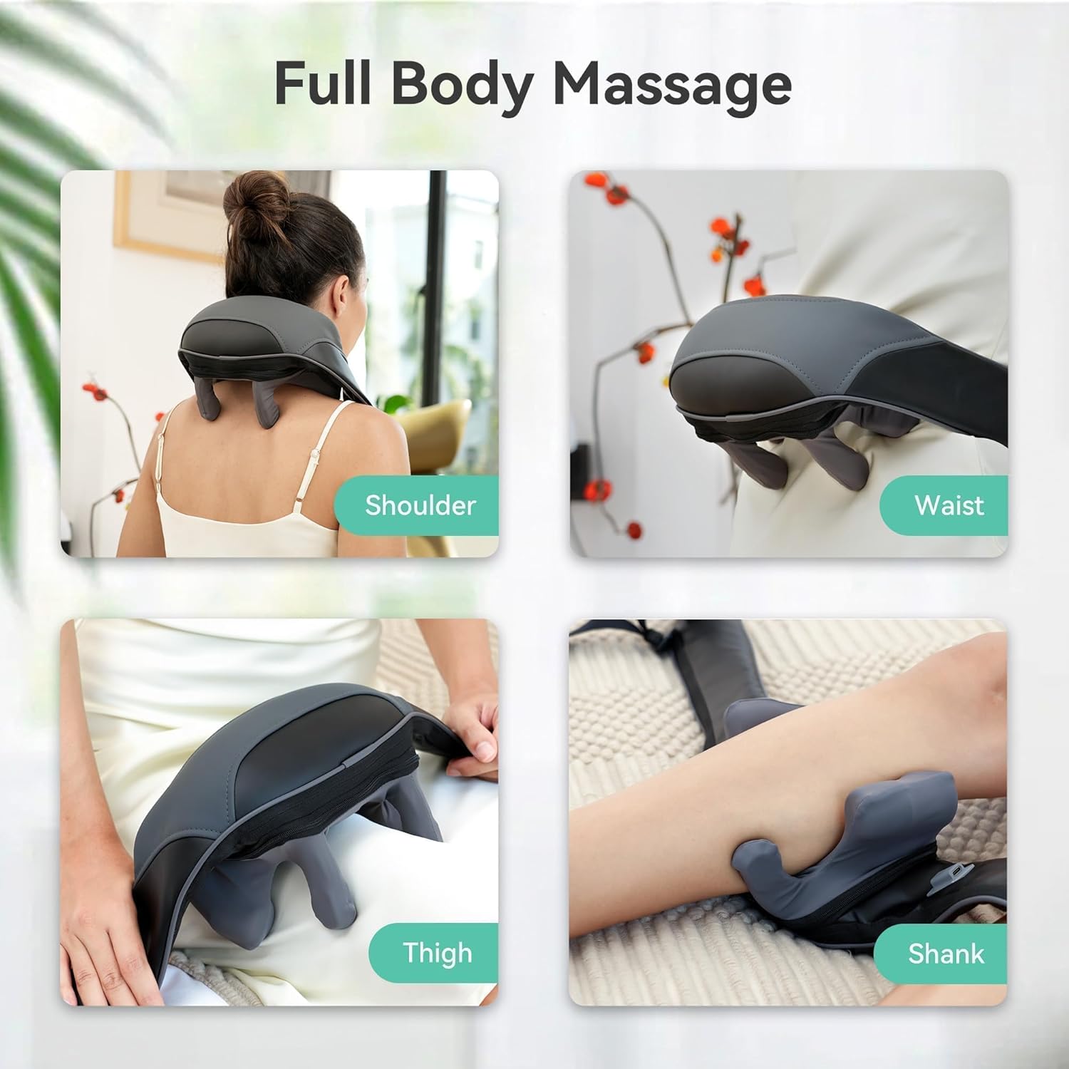 Snailax Cordless Neck Massager with Heat for Pain Relief Deep Tissue, 4D Kneading, Mothers Day Gifts, Rechargeable Shiatsu Back Neck Massager for Neck, Shoulders Back - Image 7