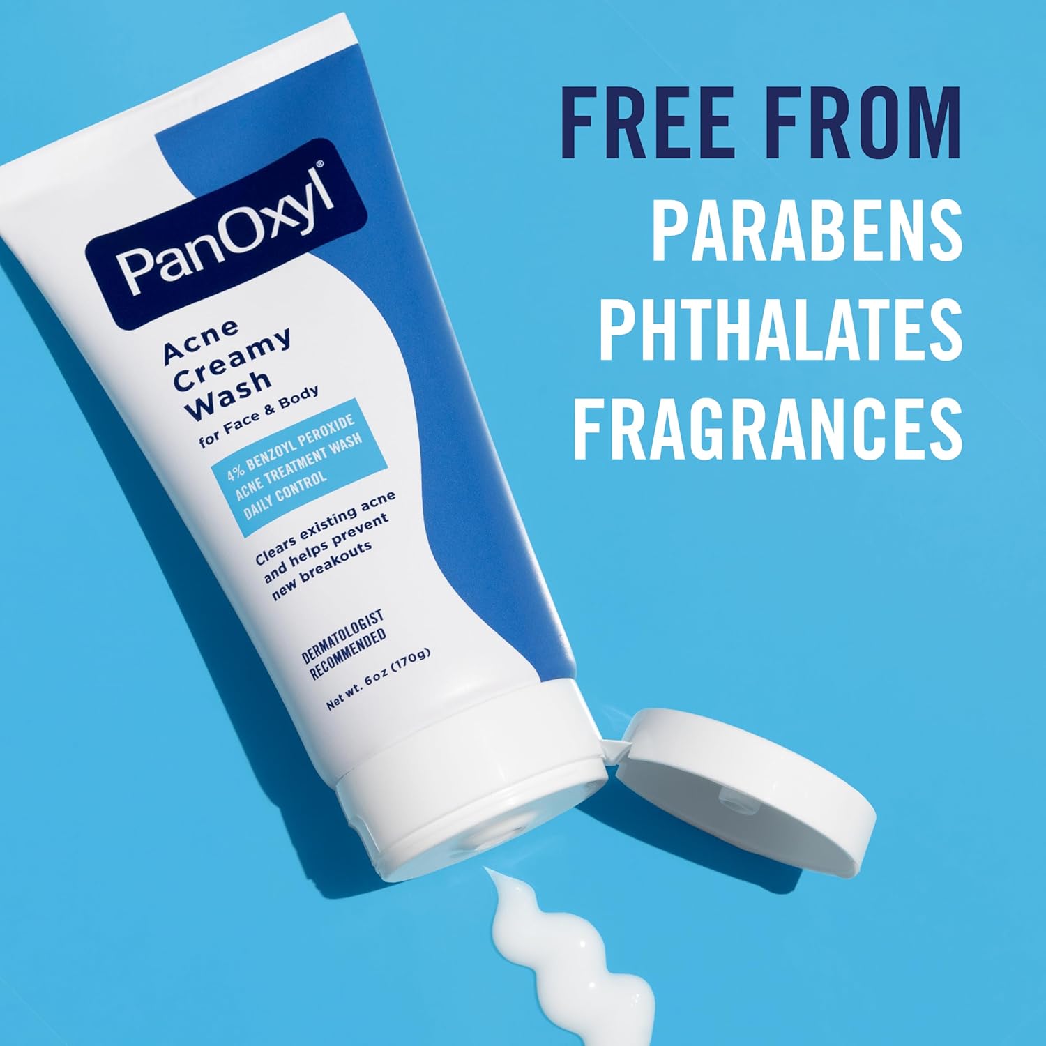 PanOxyl Antimicrobial Acne Creamy Wash, 4% Benzoyl Peroxide, 6 Ounce - Image 7
