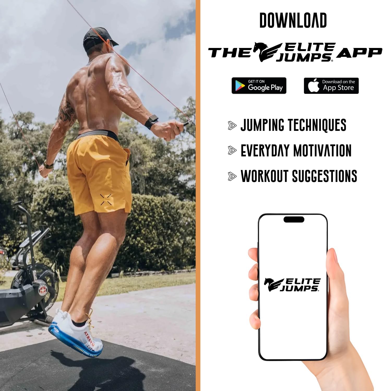 Elite Jumps - Do Hard Things 1” Beaded Jump Ropes | Crossover Jump Rope for Your Exercise Equipment | Segmented Jump Rope - Image 6
