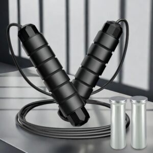 Jump Rope, Rapid Speed Jumping Rope Cable with Ball Bearings for Women, Men, Adjustable Steel Jump Rope Workout with Foam Handles for Fitness, Home Exercise & Slim Body