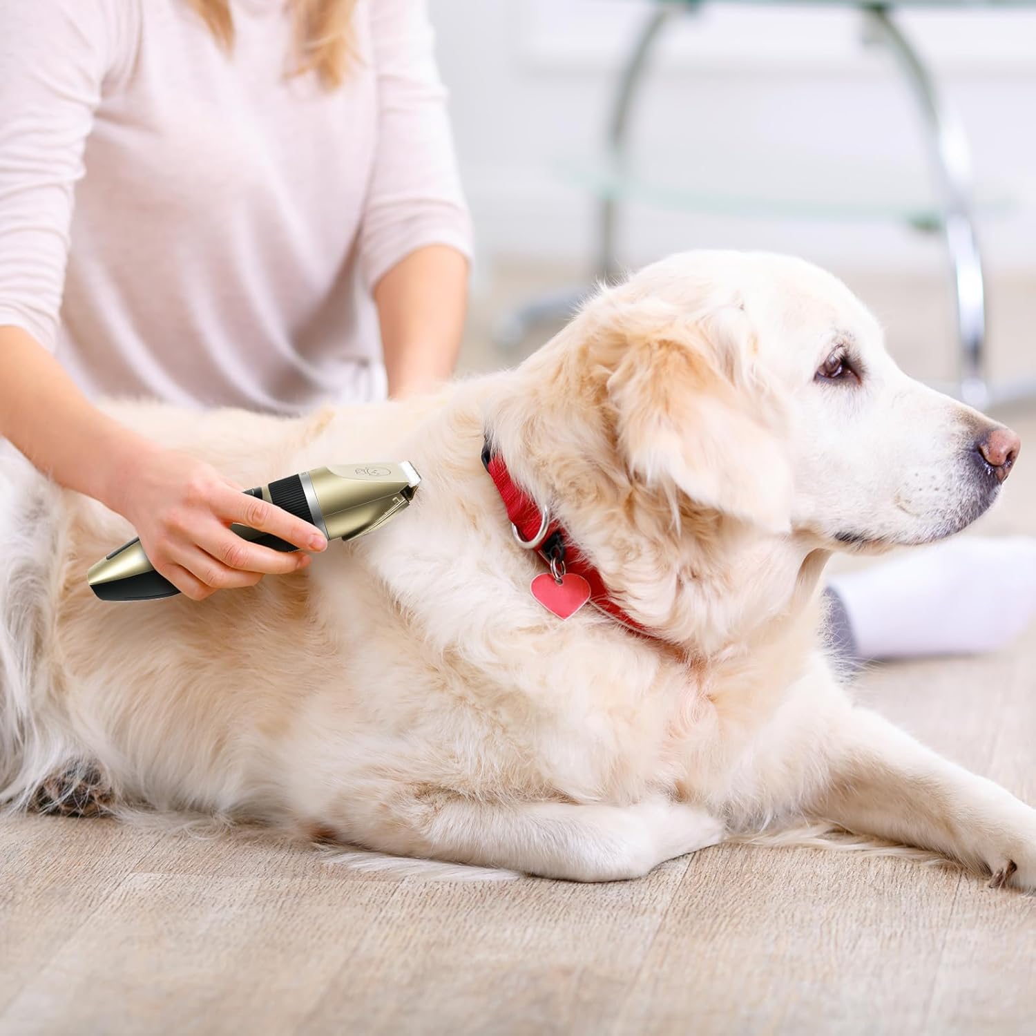 FrutPunch Dog Grooming Kit, Cordless Dog Clippers, Electric Shaving, Low Noise Rechargeable Dogs Hair Trimmer, with a Shaving Head for Feet, Suitable for Cats and Dogs, 2000MA - Image 5