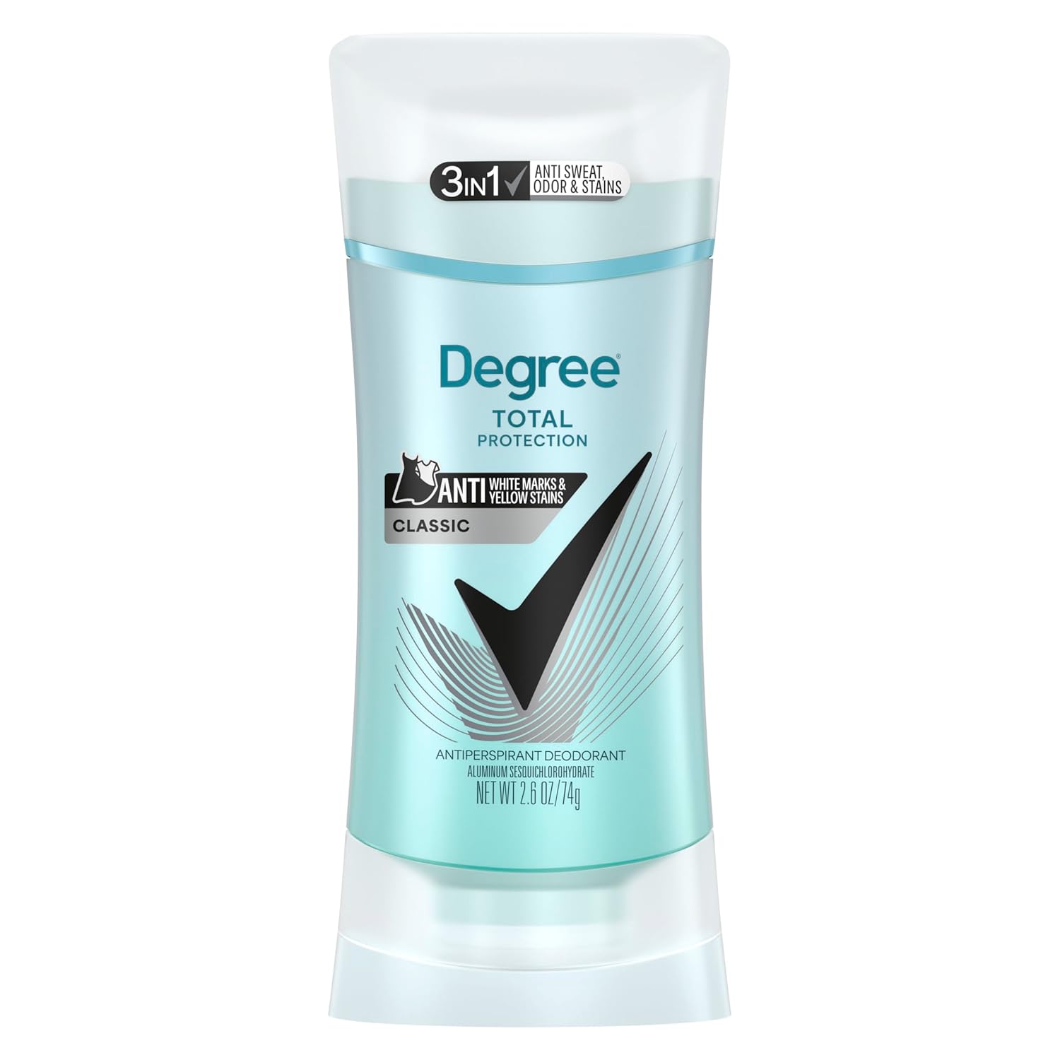 Degree UltraClear Antiperspirant Deodorant Black+White Anti White Marks and Yellow Stains Deodorant for Women 2.6 oz