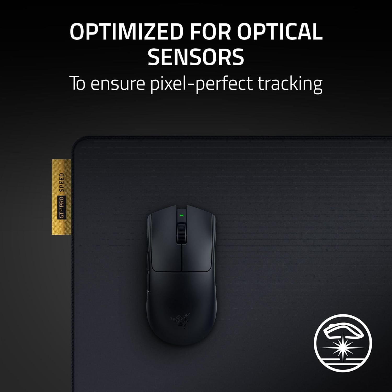 Razer Gigantus V2 Pro Soft Esports Gaming Mouse Pad (Speed) – Low Friction Cloth Surface, Tracking Accuracy, GlideCore Foam, Anti Slip Base, Low-Profile Stiched Edges – Large - Image 4