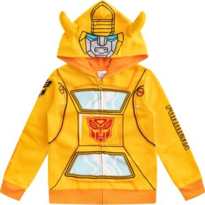 Hasbro Transformers One Optimus Prime and Bumblebee Boys Zip Up Hoodie for Big Kids