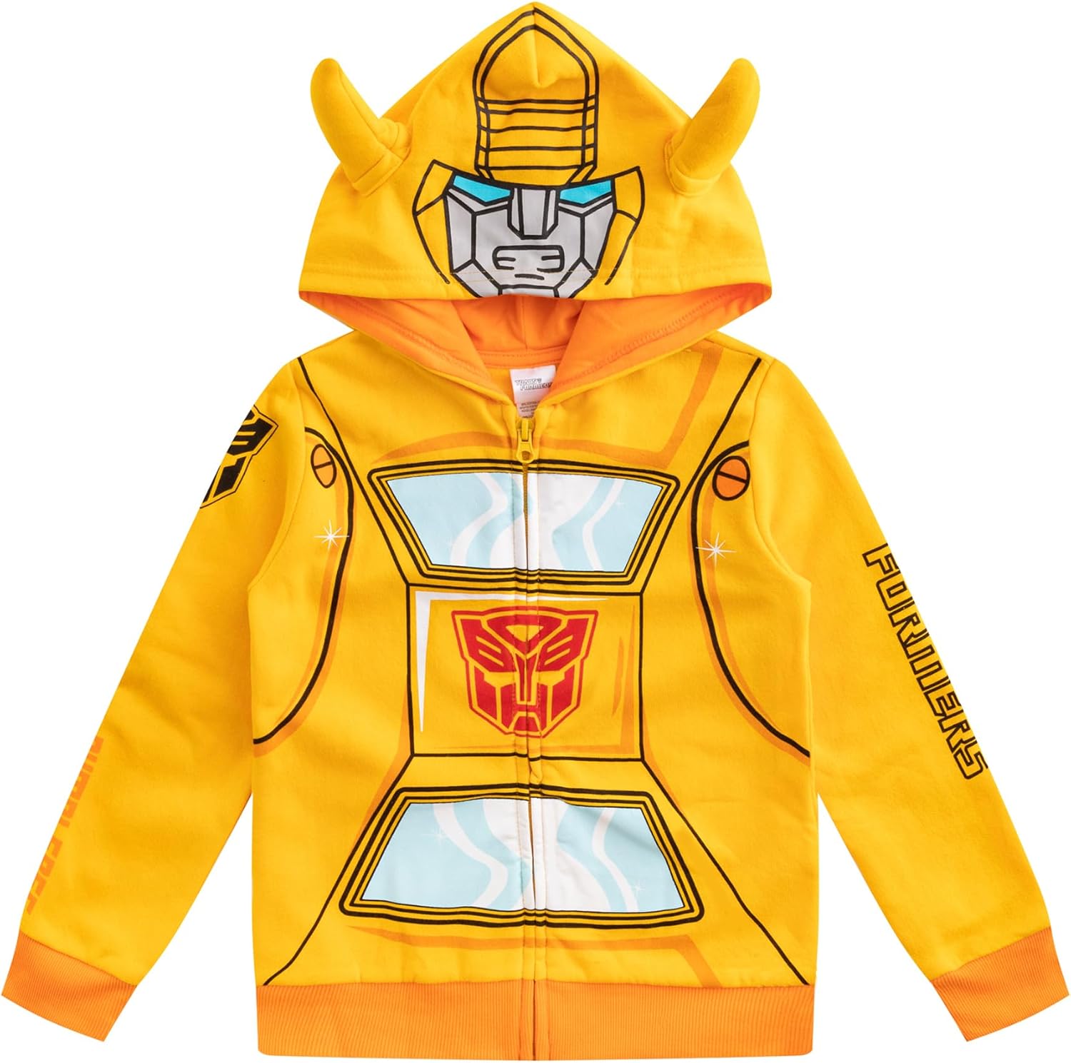 Hasbro Transformers One Optimus Prime and Bumblebee Boys Zip Up Hoodie for Big Kids