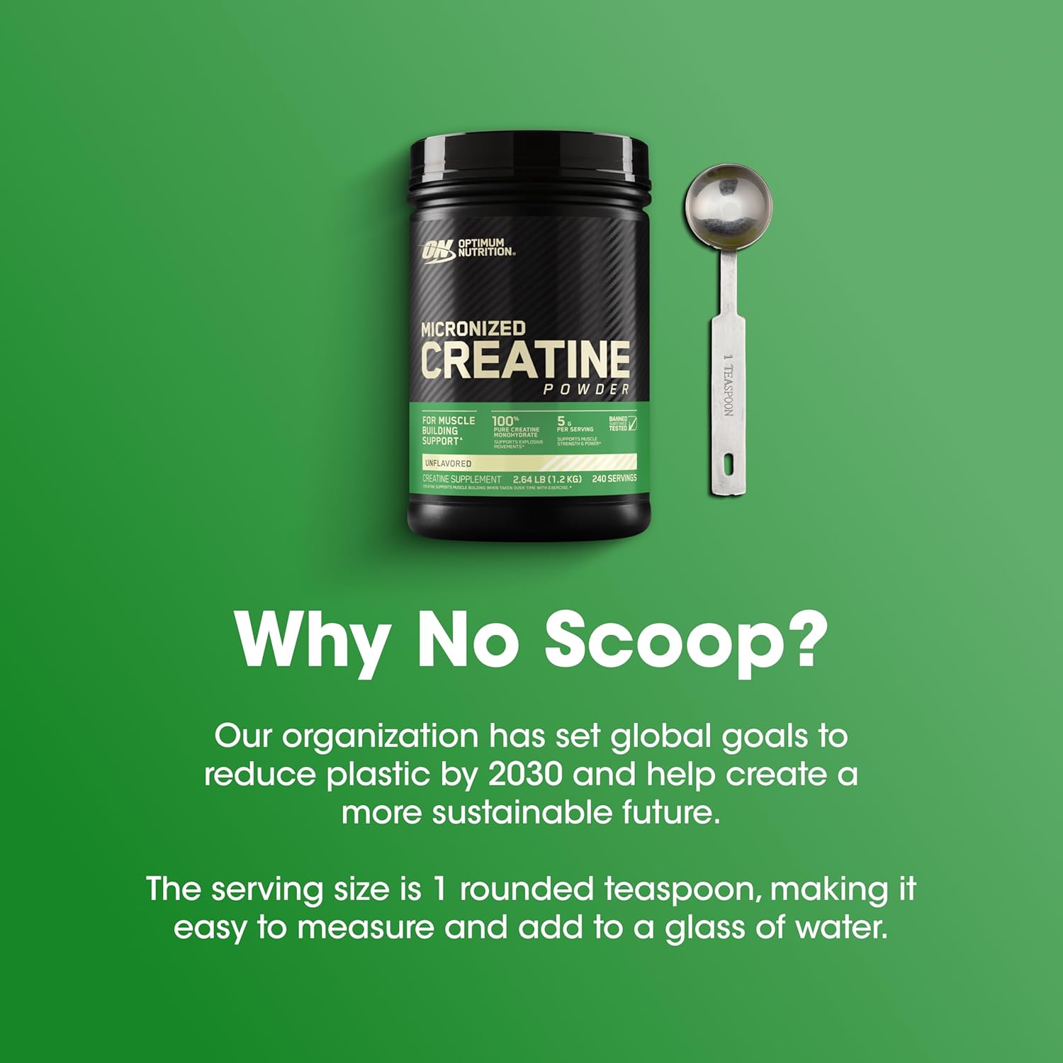 Optimum Nutrition Micronized Creatine Monohydrate Powder, Unflavored, 240 Servings, 1200 Grams (Packaging May Vary) - Image 7