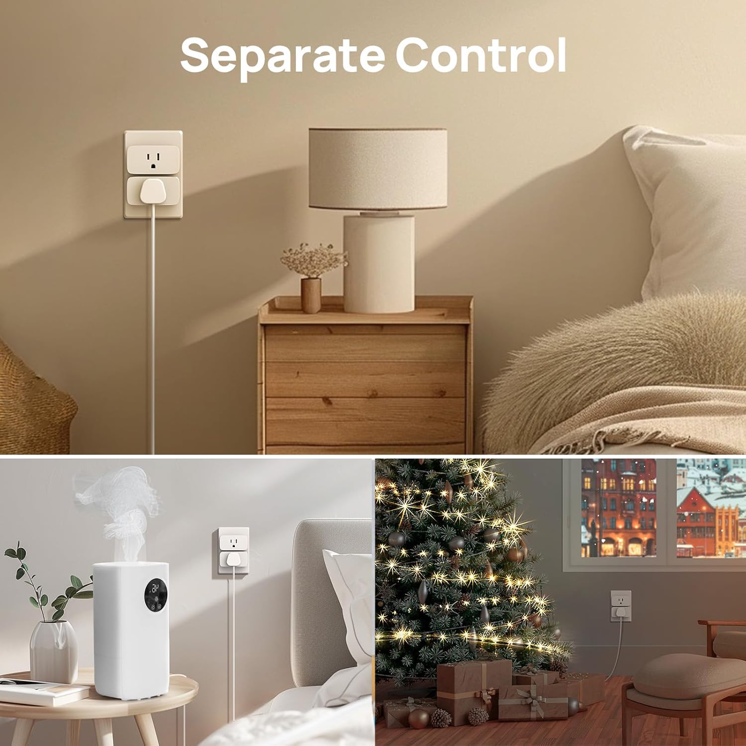 Linkind Matter Smart Plug with Remote, Work with Apple Home, Siri, Alexa, Google Home, SmartThings, Smart Outlet 15A/1800W Max, Smart Automation, Remote Control,Timer&Schedule, 2.4G Wi-Fi, 4 Pack - Image 4