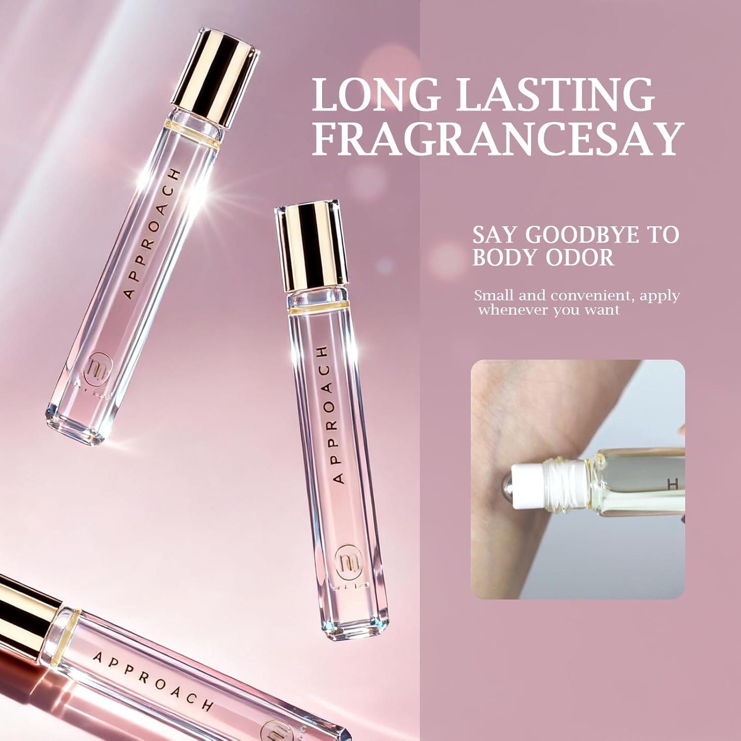 Roll-on Perfumes for Women & Men 10ml, Long-Lasting Pheromones Fragrances, Travel Size, Rollerball Perfume Oil - Orange, Musk, Jasmine, Rose, Mimosa & Vanilla, Your Gift for Christmas Fragrance - Image 4