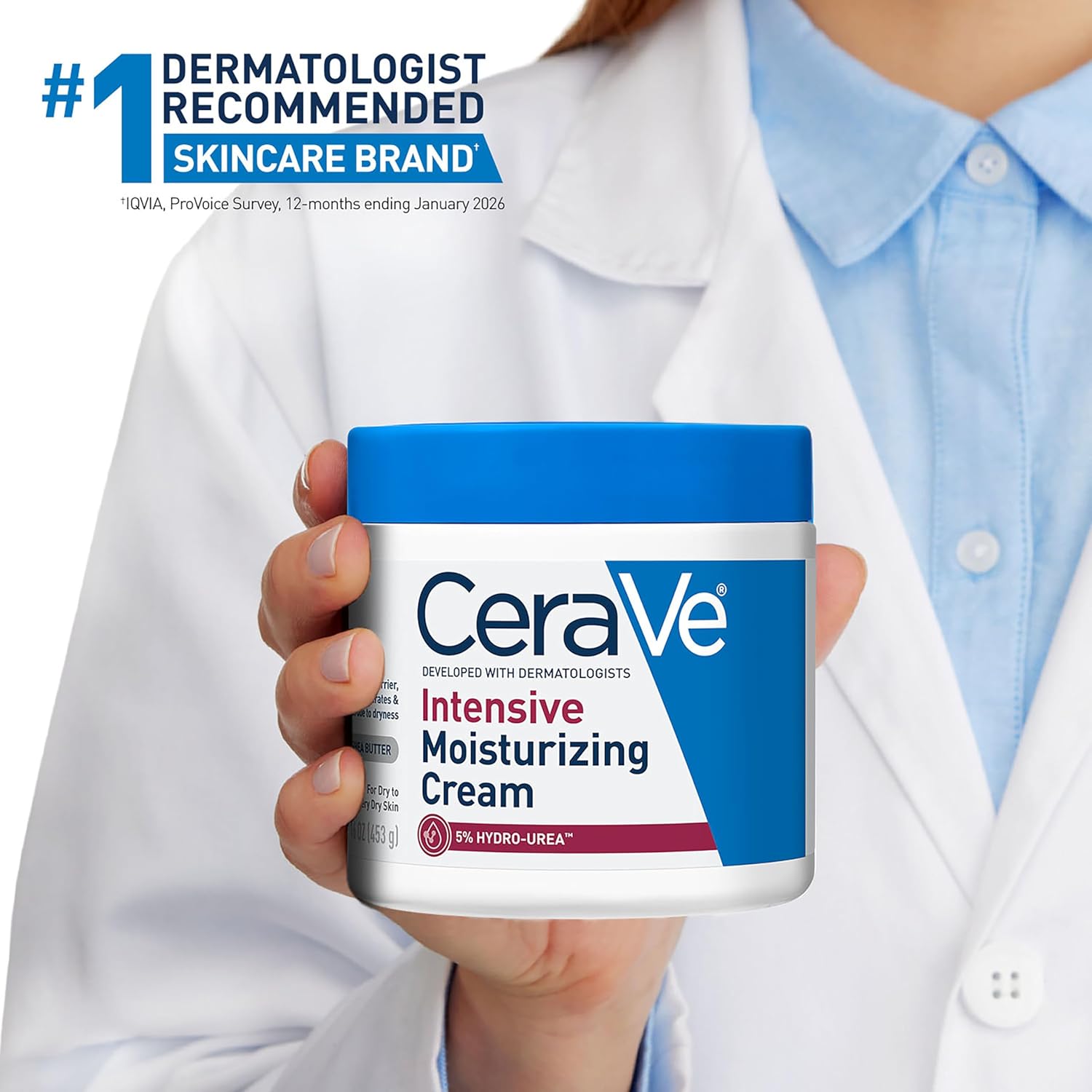 CeraVe Intensive Moisturizing Cream, Body Moisturizer With Shea Butter, 72H Hydration + Skin Barrier Repair, Fragrance-Free Body Lotion For Extremely Dry Skin, 19oz | Packaging May Vary - Image 9