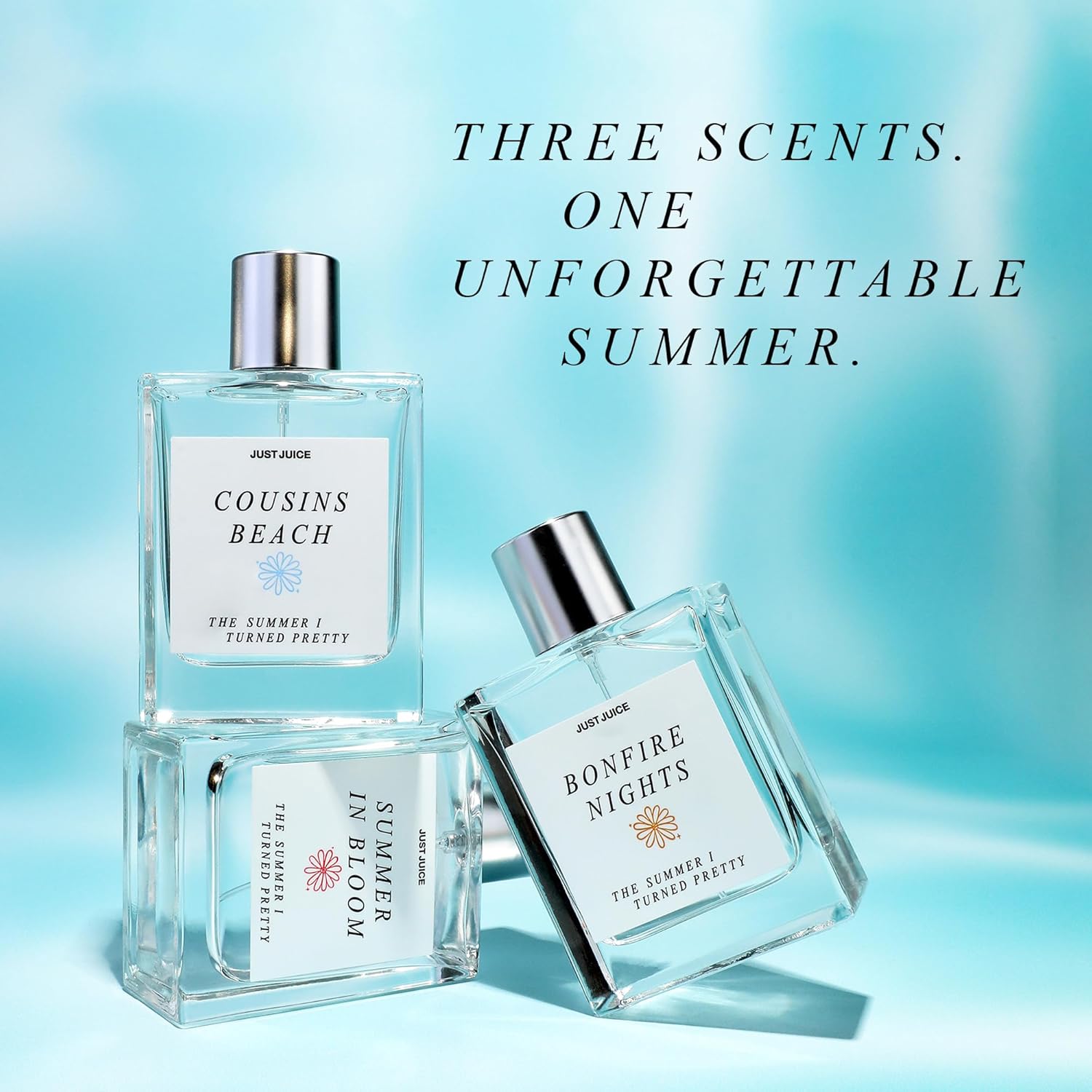 Just Juice - The Summer I Turned Pretty Summer in Bloom - Fresh, Sun-Kissed Floral Perfume for Women and Men - 0.3 oz - Image 5
