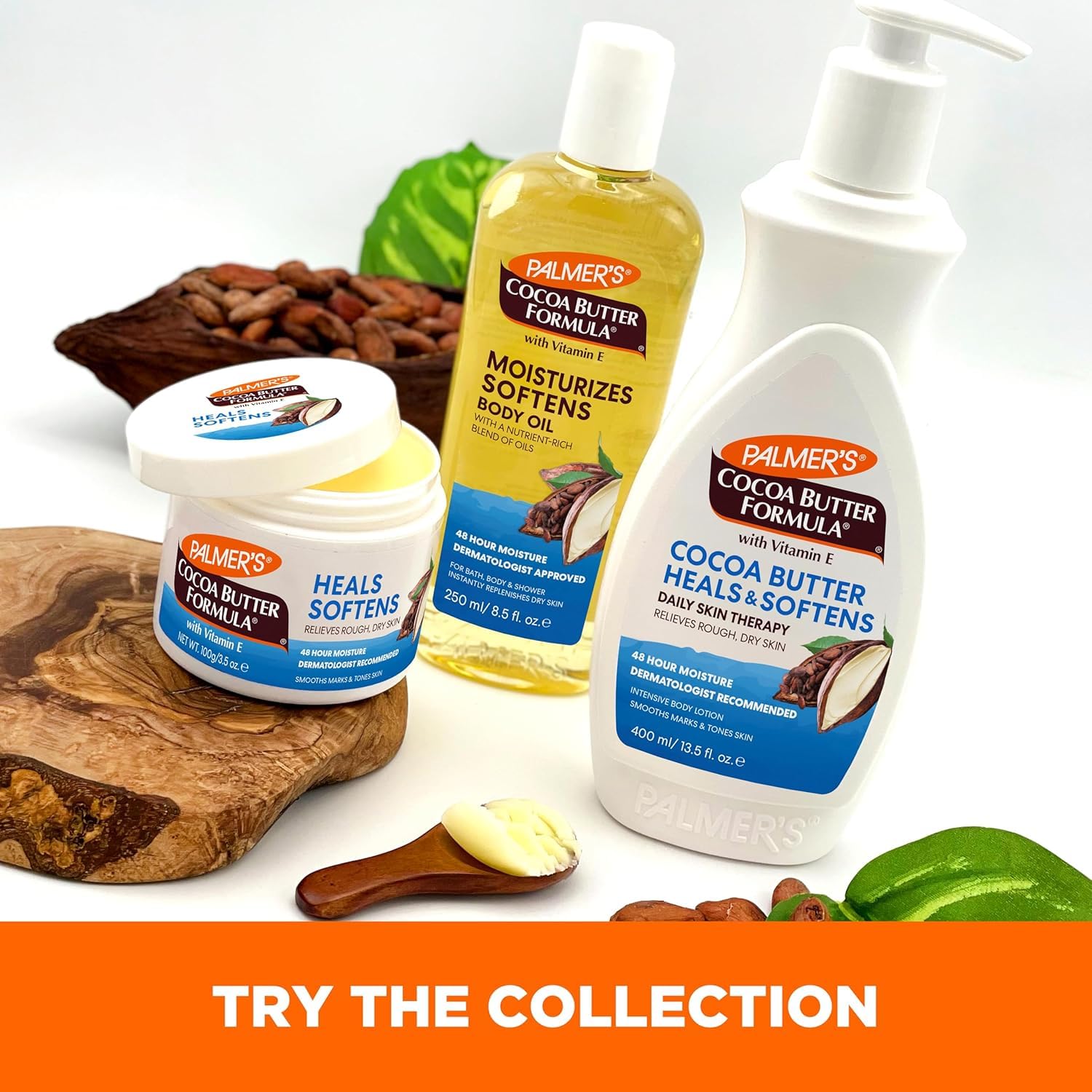 Palmer's Cocoa Butter Formula Daily Skin Therapy Cocoa Butter Body Lotion for Dry Skin, Hand & Body Conditioner, Pump Bottle,13.5 Oz (Pack of 3) - Image 8