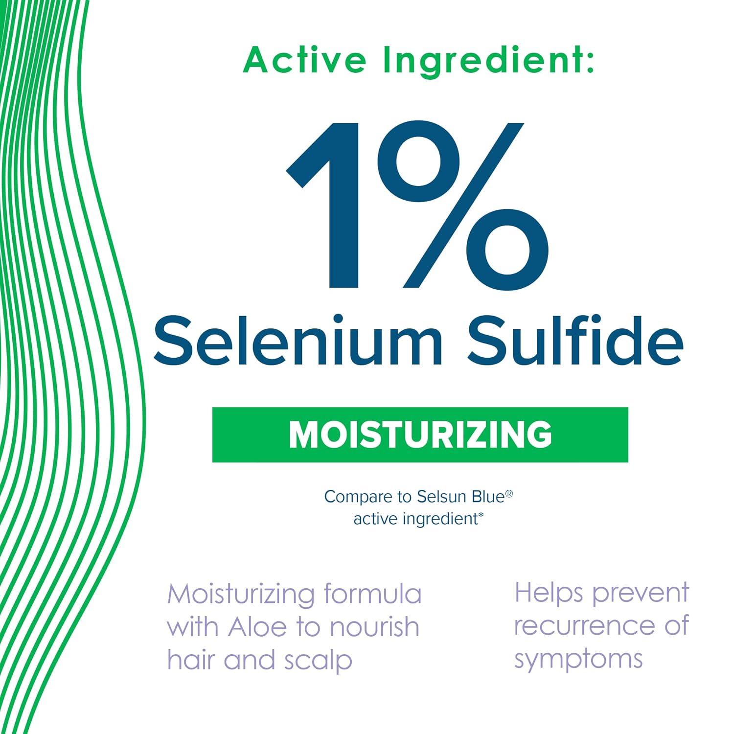 True+Real Moisturizing Dandruff Shampoo with Aloe and Selenium Sulfide 1%, 11fl oz - Image 3