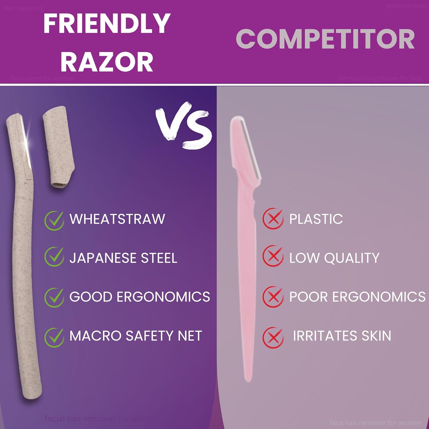 Dermaplaning Tool for Face – Removes Peach Fuzz & Exfoliates Skin | Dermaplane Blade | Facial Razors for Women | Derma Razor | Facial Razor | Face Shaver for Women | Microblade - Image 7
