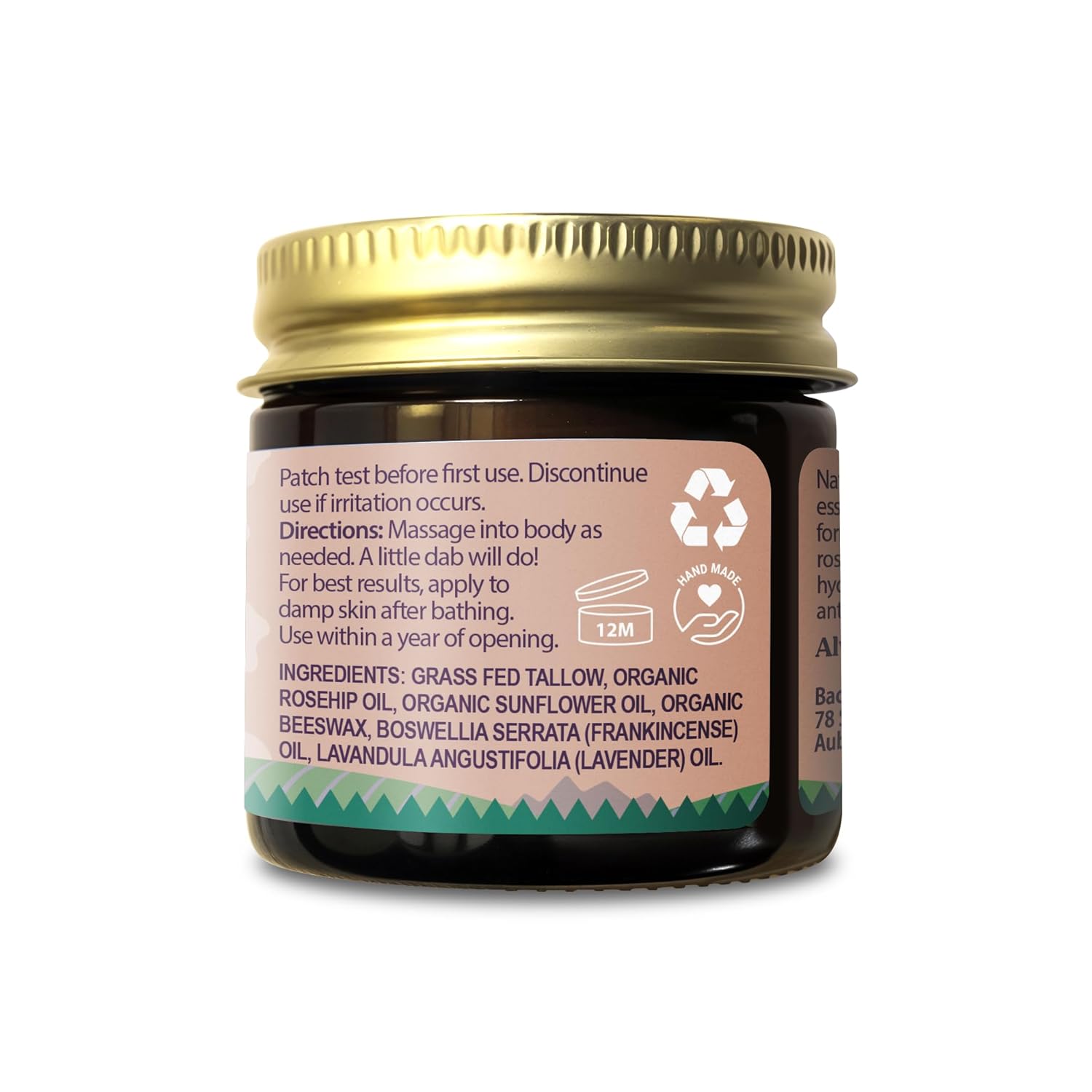 Organic Beef Tallow Balm with Frankincense, Lavender, & Rosehip Oil, 1 oz – Hand Made in USA Tallow Moisturizer for Dry, Sensitive Skin, Rosacea, Eczema | Natural Hydration for Face & Body - Image 9