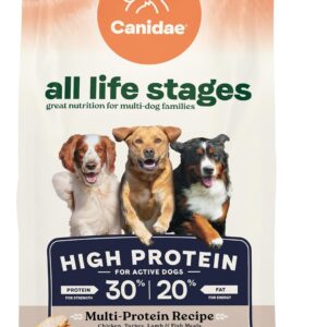 Canidae All Life Stages High Protein Multi-Protein Recipe with Chicken, Turkey, Lamb, and Fish – Premium Dry Dog Food for All Ages, Breeds, and Sizes– 27 lbs.