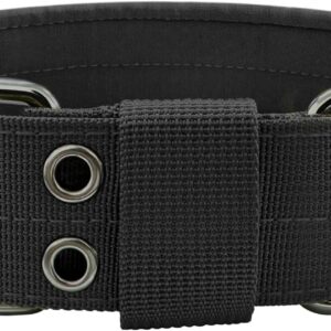 Heavy Duty Dog Collar for Large Dogs, Tactical Dog Collars with Metal Buckle & D Ring, 1.5″ Width Thick Adjustable Nylon Collar for Medium Dogs, Black/M