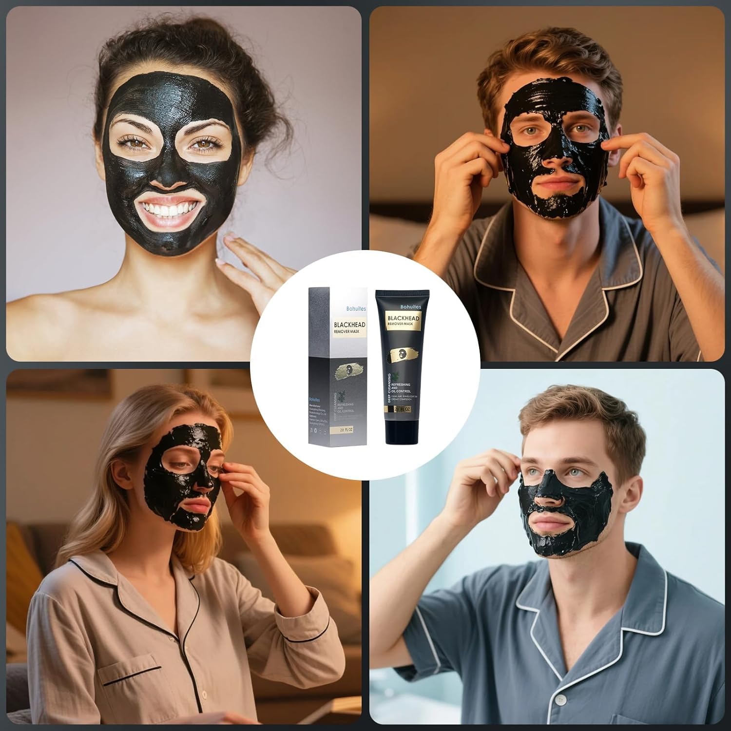 Blackhead Remover Mask – Black Head Remover for Face & Nose, Deep Pore Cleansing, Reduces Blackheads & Excess Oil, Refines Pores for All Skin Types(2.8 Ounce (Pack of 1), Aloe Vera) - Image 3