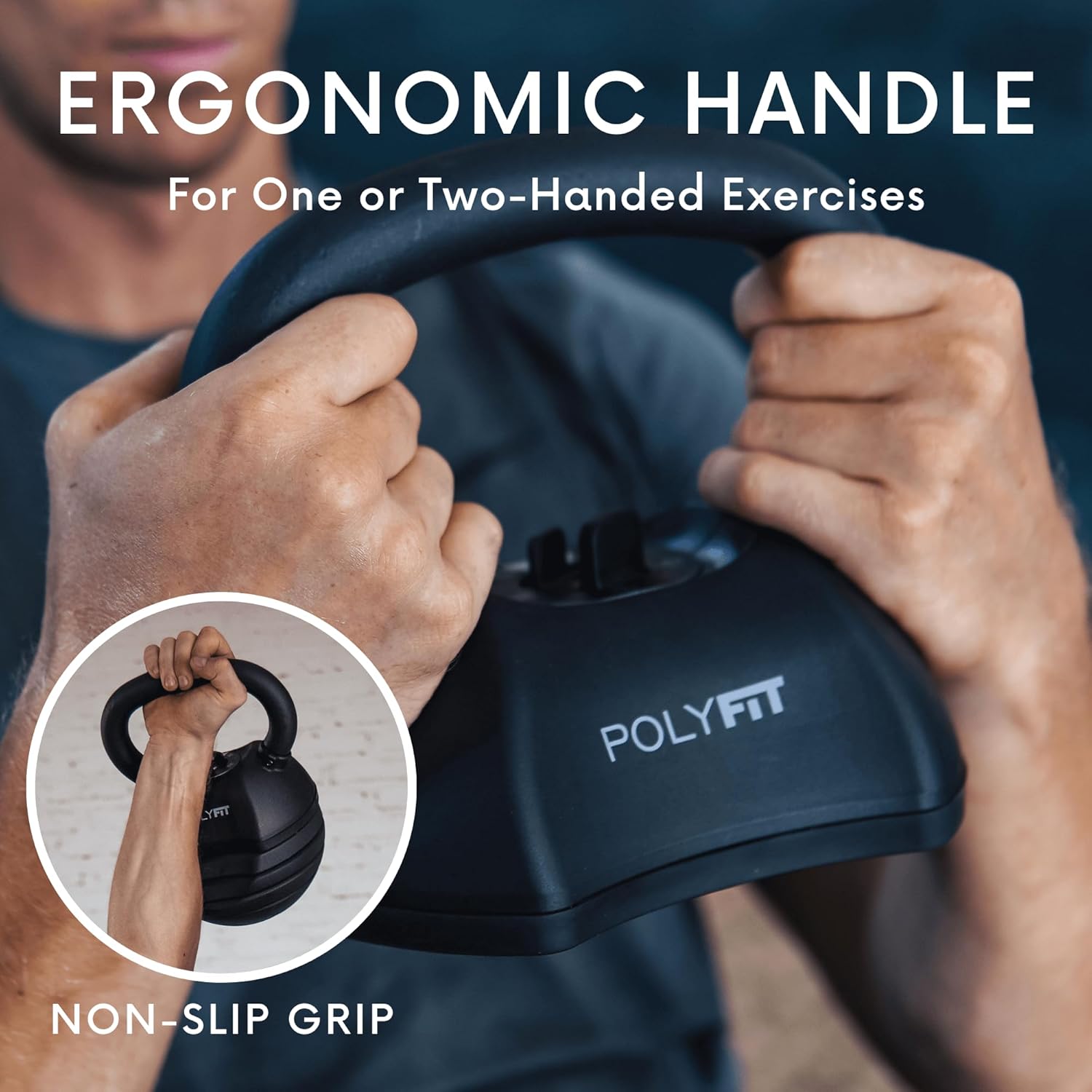 Polyfit Adjustable Kettlebell Set | 30/40/50 lbs | Kettlebell Weights for Home Gym - Image 4