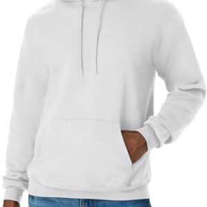 Hanes Men’s EcoSmart Hoodie, Midweight Fleece, Pullover Hooded Sweatshirt