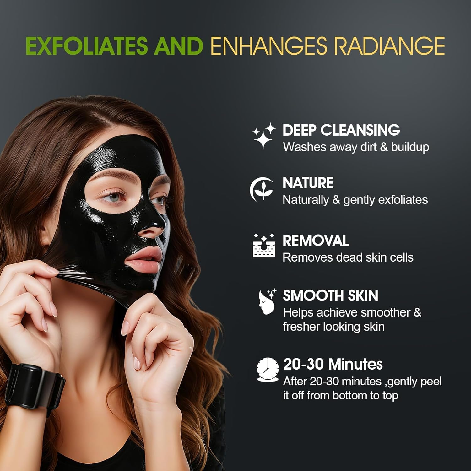 Blackhead Remover Mask – Black Head Remover for Face & Nose, Deep Pore Cleansing, Reduces Blackheads & Excess Oil, Refines Pores for All Skin Types(2.8 Ounce (Pack of 1), Aloe Vera) - Image 7