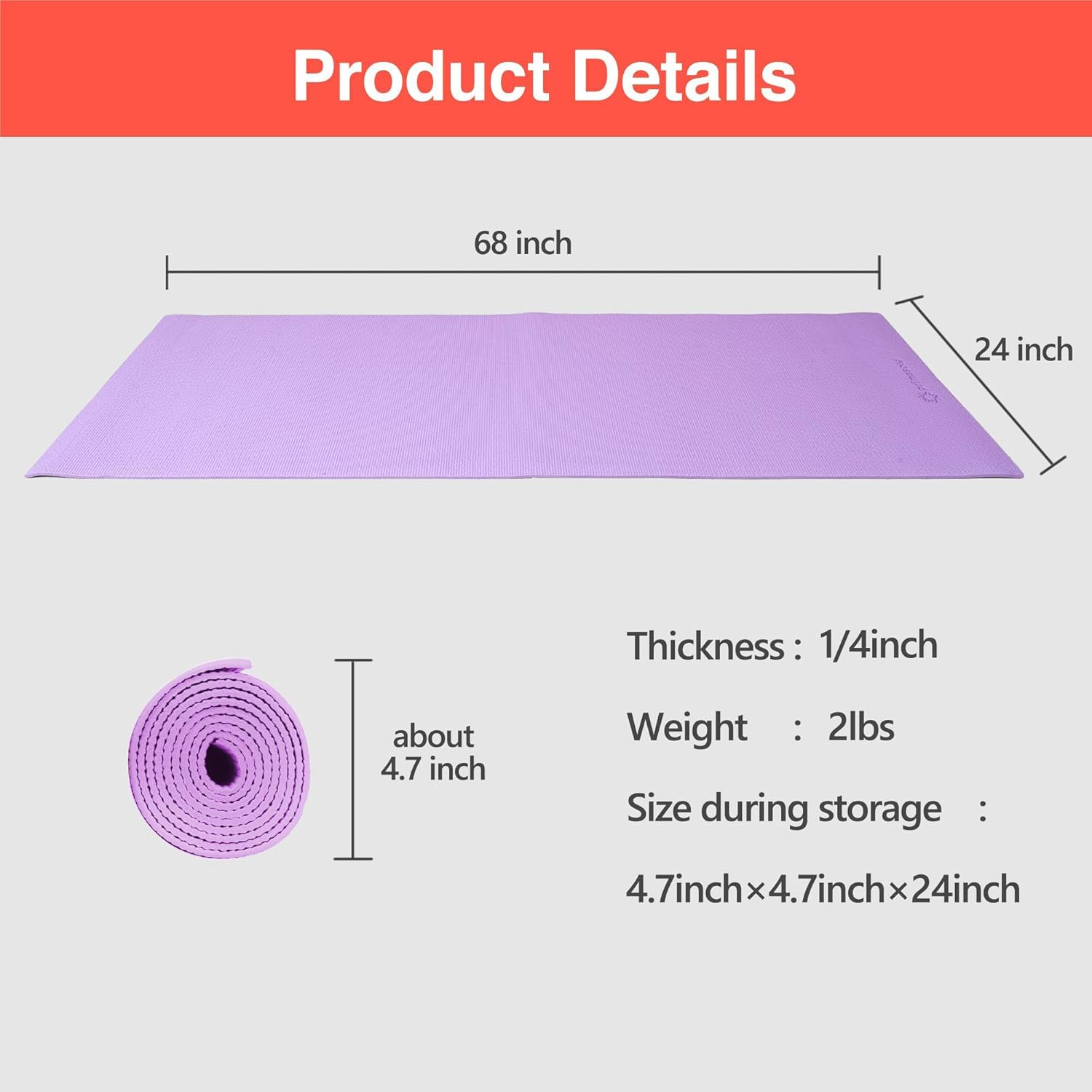 Primasole Professional Yoga Mat 1/4 Inch Thick – Slip-Resistant Exercise Mat for Yoga, Gym & Home Workouts – High Density Anti-Skid Pilates Fitness Mat (Forest Green) - Image 6