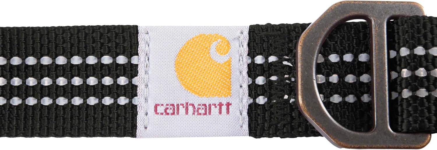 Carhartt Nylon Webbing Dog Collar, Fully Adjustable W/Durable Side Release Buckle and Reflective Stitching, Black, Medium - Image 4