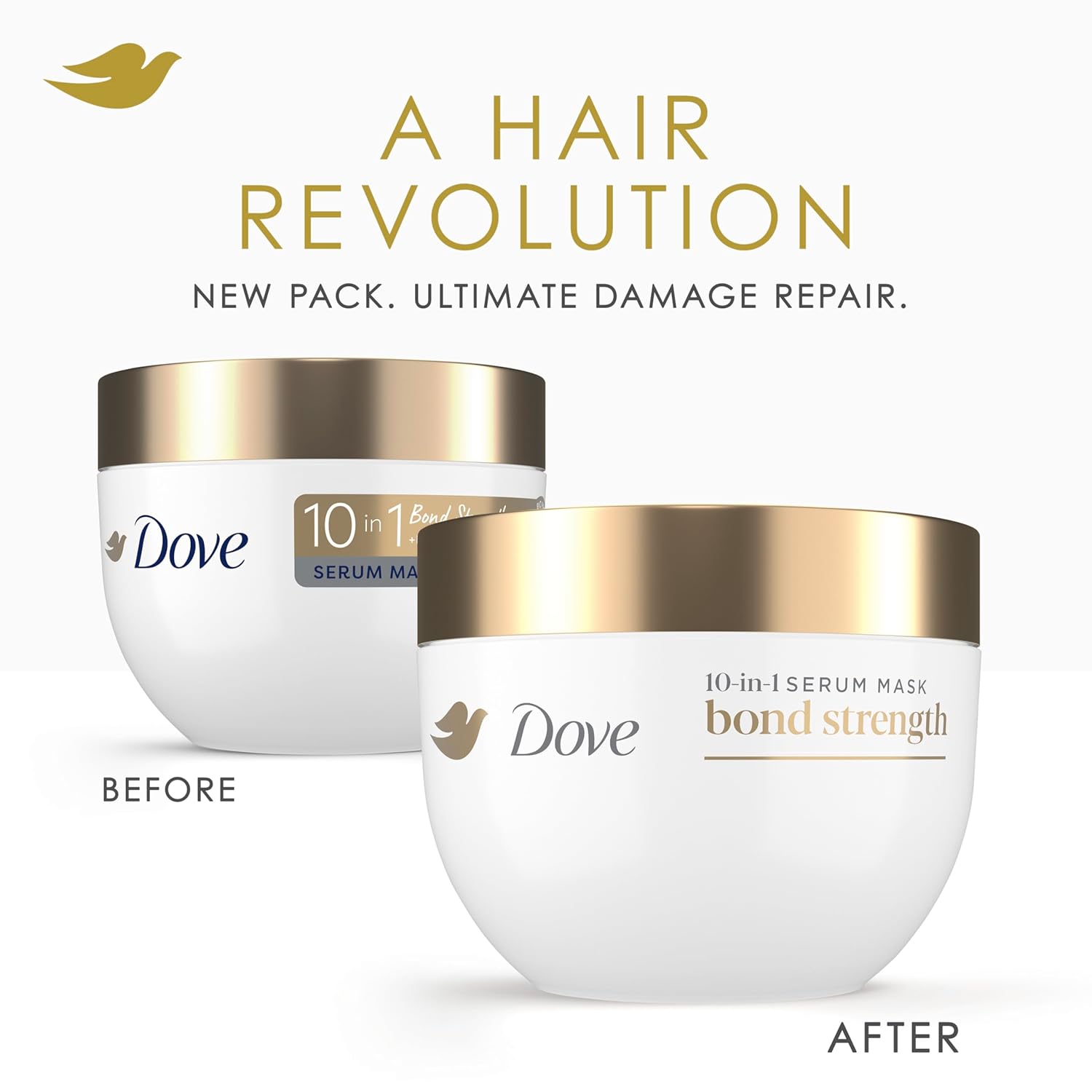 Dove Hair Bond Strength 10in1 Serum Mask for Chemically Damaged Hair with Bio-Protein Care Technology plus Peptide Complex 9.2 fl oz. - Image 4