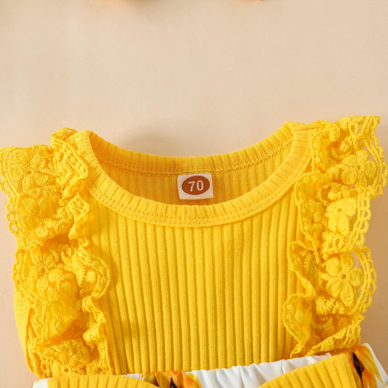 Baby Girl Clothes Newborn Romper Dress Infant Lace Ruffle Sleeveless Summer Outfits with Headband 0-12 Months - Image 5