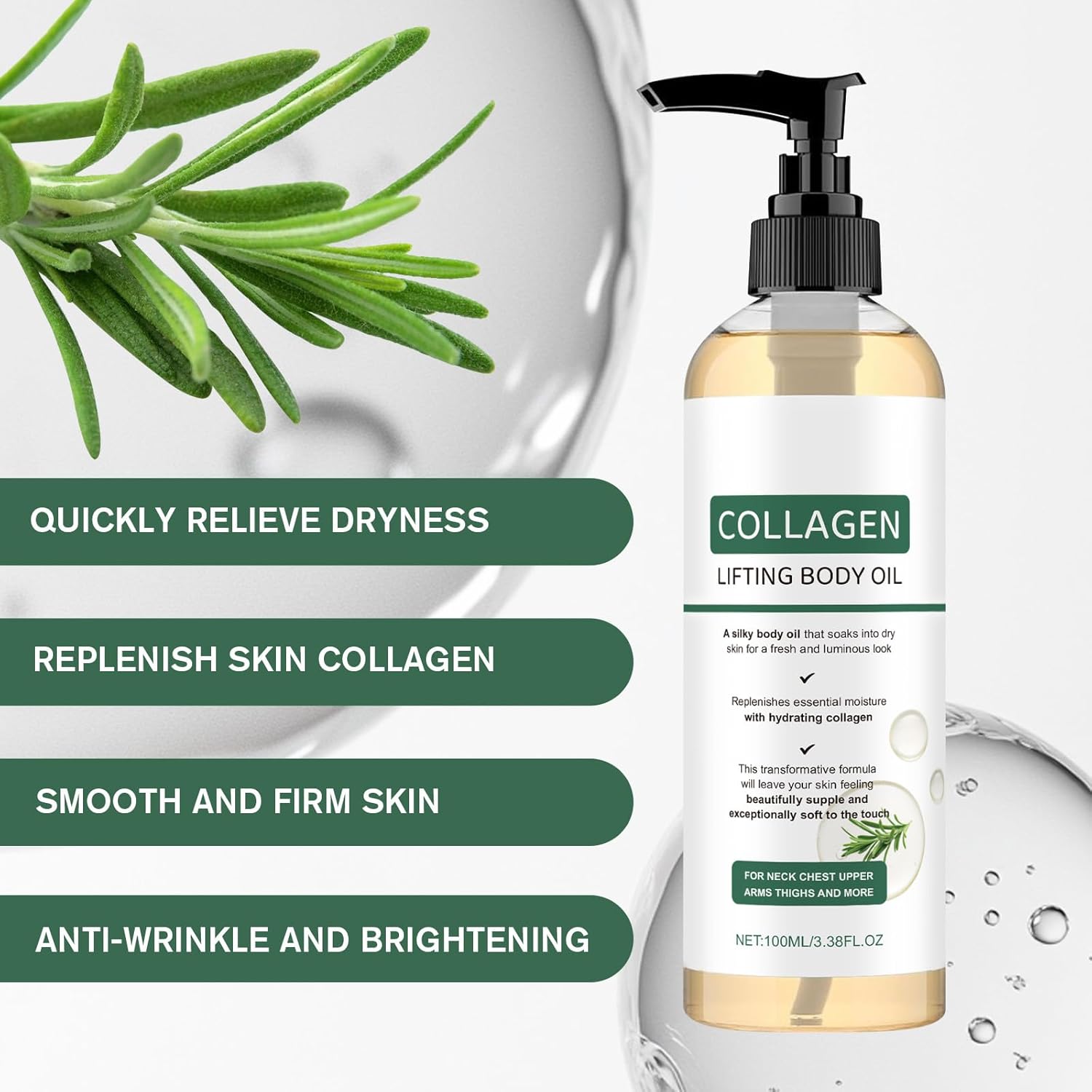Collagen Lifting Body Oil,Anti-Aging Wrinkle Removal & Collagen Lifting Body Oil for All Skin Type Tightening. (1Pcs) - Image 4