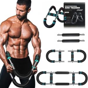 LYKAN Twister Arm Trainer, 40-100lb Adjustable Chest Workout Equipment, Arm Trainer, Twister Arm Trainer, Portable Power Twister Bar, Detachable Design Fitness Anywhere