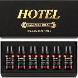Hotel Collection Luxury Scent for Diffuser Oils Set Inspired by Iconic 5-Star Hotels- Aromatherapy Essential Oils for Diffuser & Home Scenting