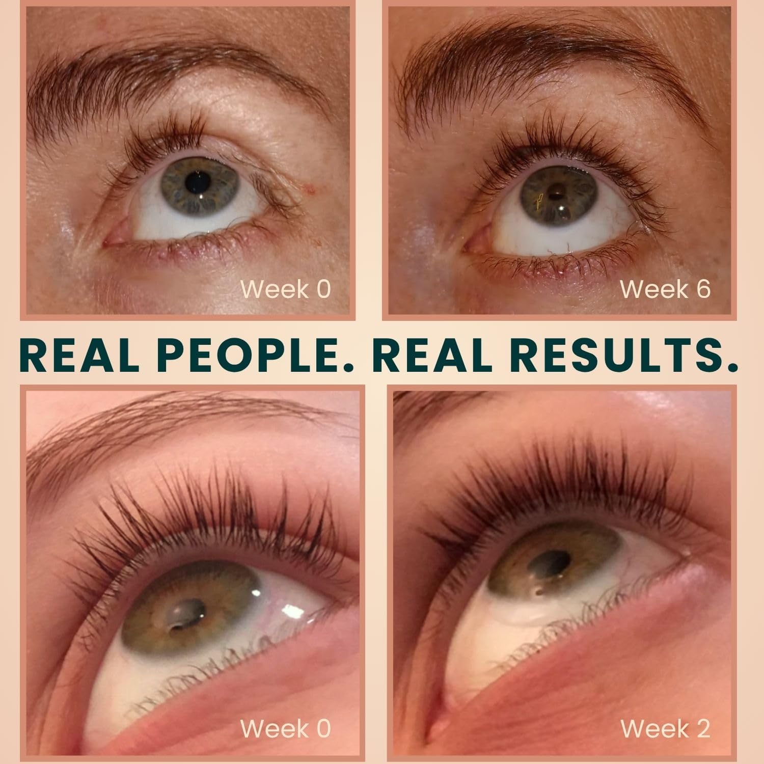 Live Fraiche Organic Castor Oil Lash Serum for Hair Growth, Eyebrow Eyelash Growth Serum, 100% Pure Cold Pressed Hexane Free (2oz Glass Bottle + FILLED Mascara Tube) - Image 5