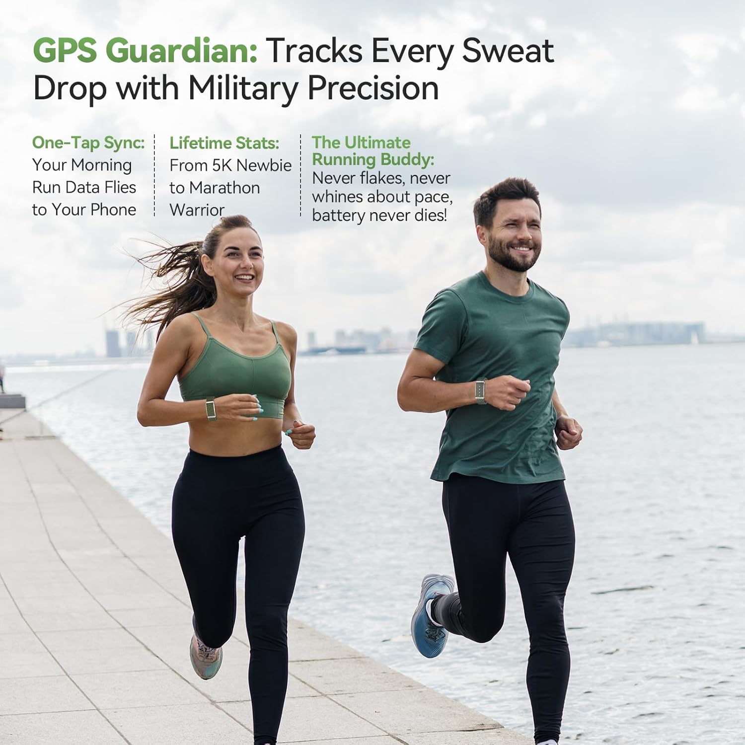 EnergyPort Fitness Tracker,Wearable Health Smart Bracelet Band with Blood Oxygen 170+ Sport Mode 60-Day Battery,Lifetime Membership,Activity Tracking Heart Rate Sleep Monitor for Android iOS,2 Bands - Image 2