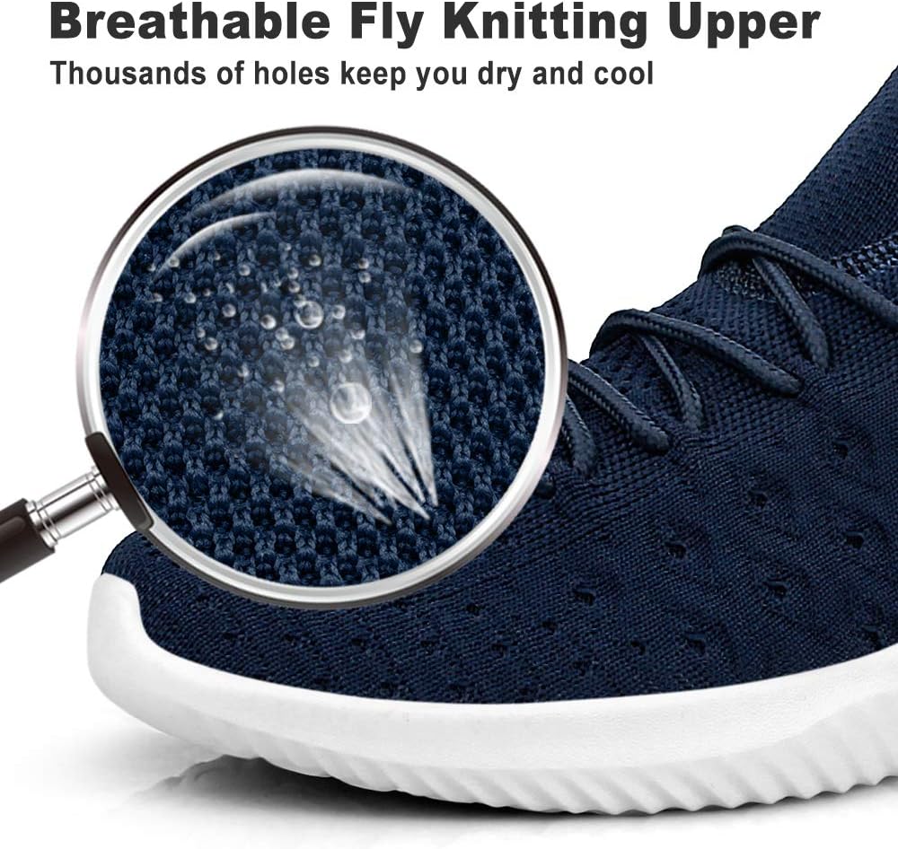 Feethit Mens Slip On Walking Shoes Lightweight Breathable Non Slip Running Shoes Comfortable Fashion Sneakers for Men - Image 5