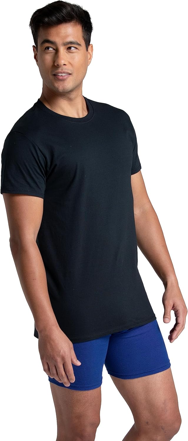 Fruit of The Loom Men's Crew Tee Undershirts, Moisture Wicking & Tag Free, Also Available in Big & Tall - Image 5