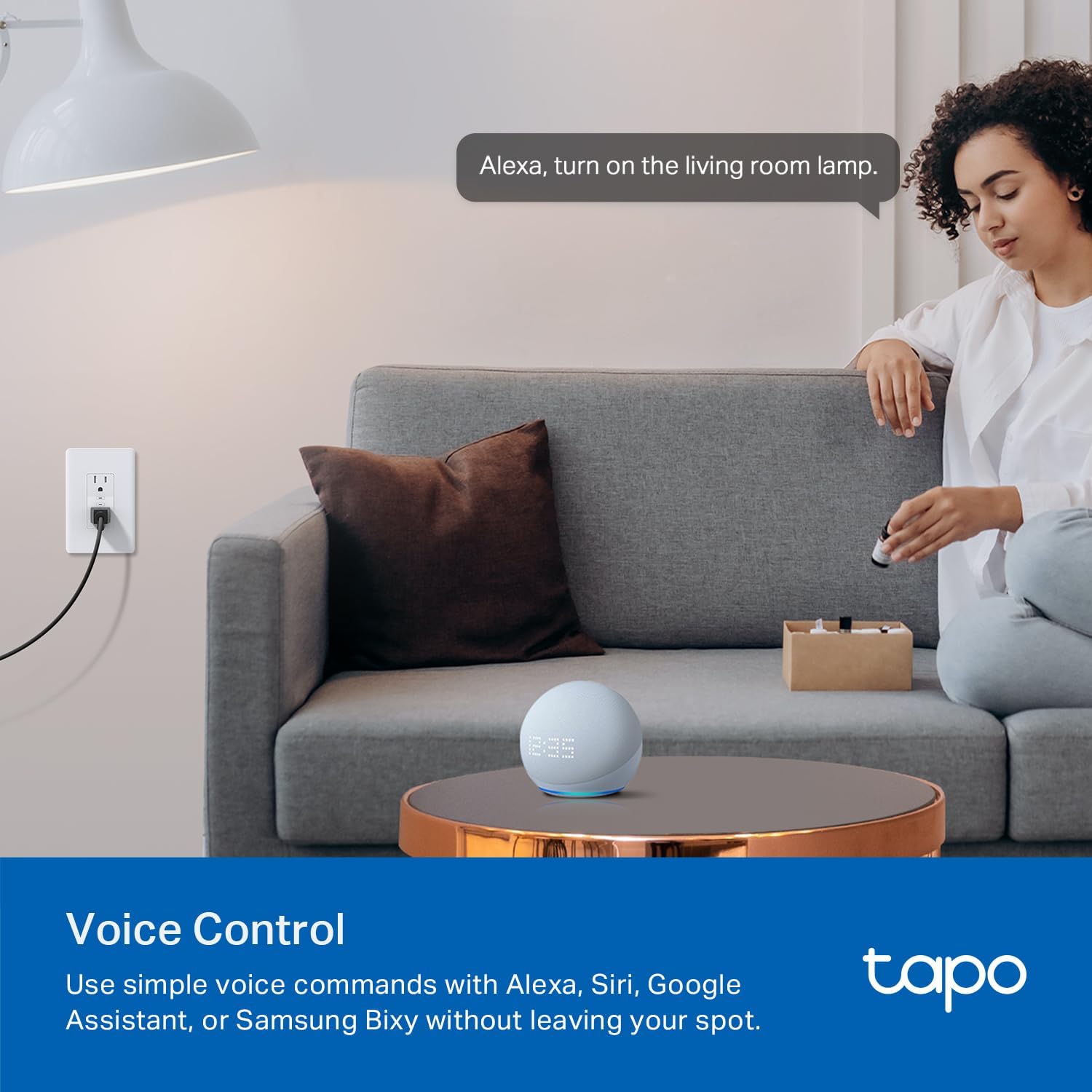 Tapo Smart Plug, Wi-Fi in-Wall Outlet, Matter Compatible, Energy Monitoring, 15A/1800W Max, Works with Alexa, Apple Home, Google Home, SmartThings, Voice/Remote Control, ETL Certified - Tapo P210M - Image 7