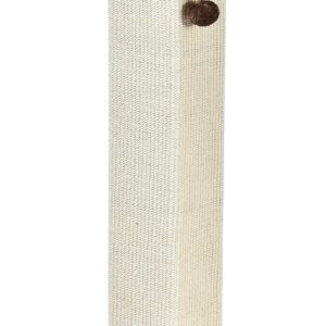 Amazon Basics Sturdy Cat Scratching Post for Indoor Cats & Kittens, Classic Single Post with Sisal Rope, Jute Fiber, Wood Base, Large (35.4″H), Brown