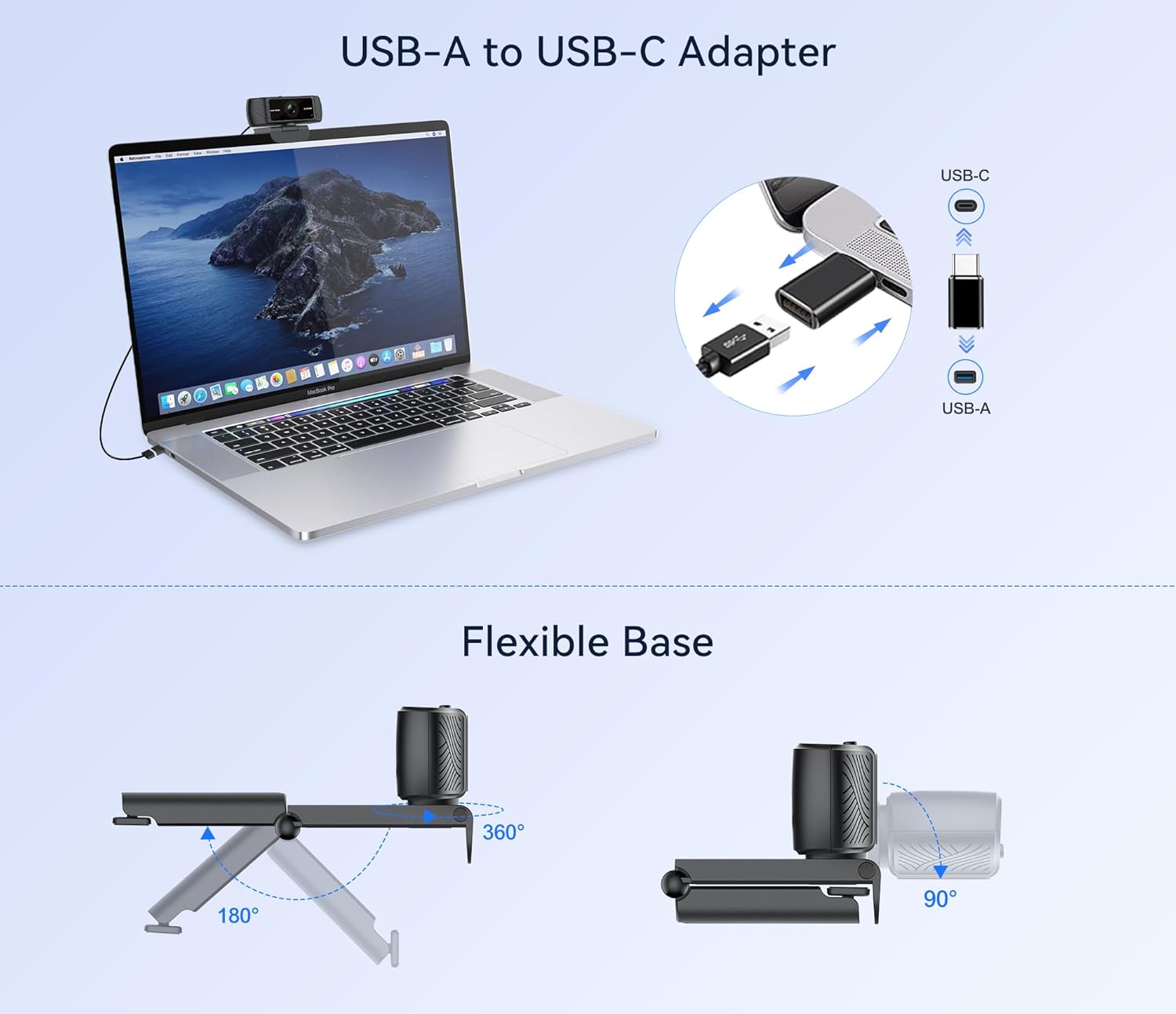 Streaming Webcam for PC - 1080P HD Webcam with Microphone, Privacy Cover, AutoFocus, Noise Cancellation, Auto Light Correction, USB Computer Web Camera, Plug and Play, for Laptop, Desktop, Mac - Image 6