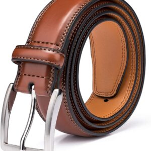 KM Legend Mens Genuine Leather Dress – Classic & Fashion For Work Business And Casual Belt