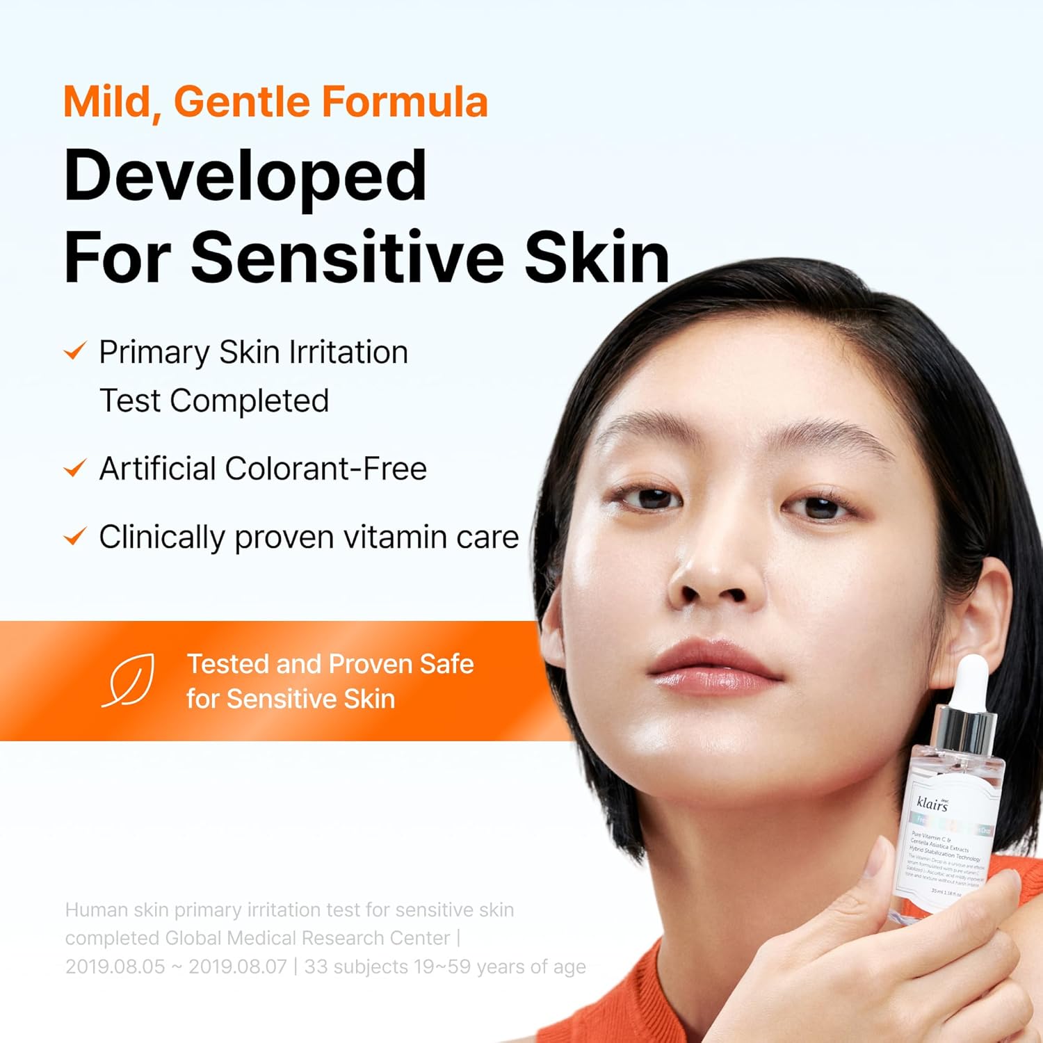 DearKlairs Vitamin C Serum – Korean Brightening Daily Serum with 5% Pure Vitamin C, EGF Peptides & Niacinamide, for Even Skin Tone, Dark Spot Care, Sensitive Skin, 1.18 Fl Oz - Image 6
