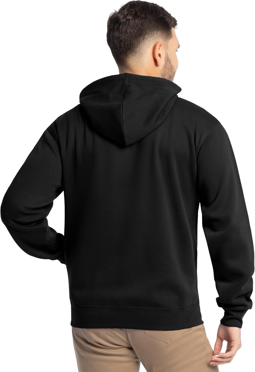 Fruit of the Loom Eversoft Fleece Full Zip Hoodie Sweatshirt - Image 2