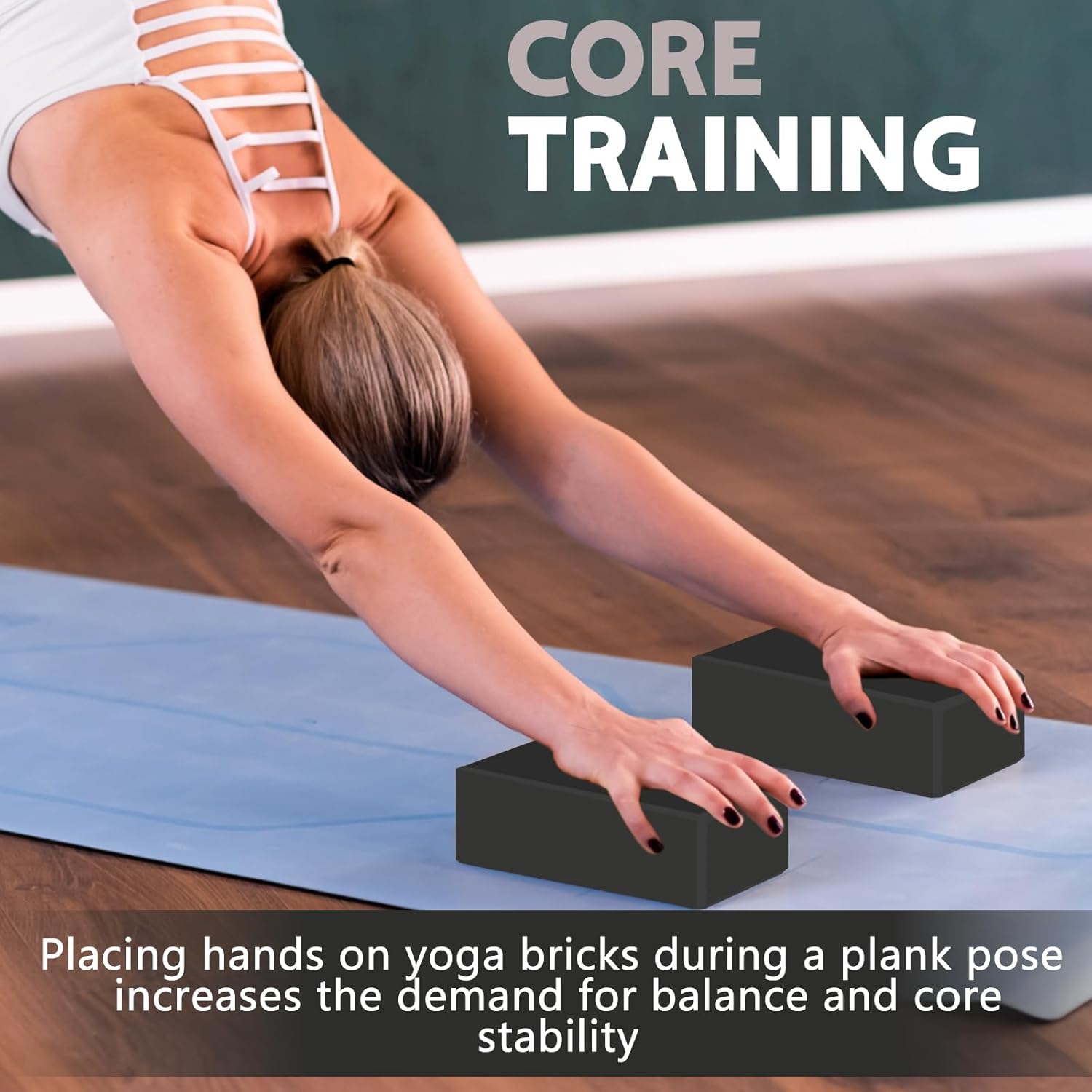 9"x6"x3" Yoga Blocks, Soft Non-Slip Surface Premium Foam Blocks, Supportive, Lightweight, Odor Resistant, Yoga Accessories for Pilates Meditation General Fitness Stretching Toning - Image 6