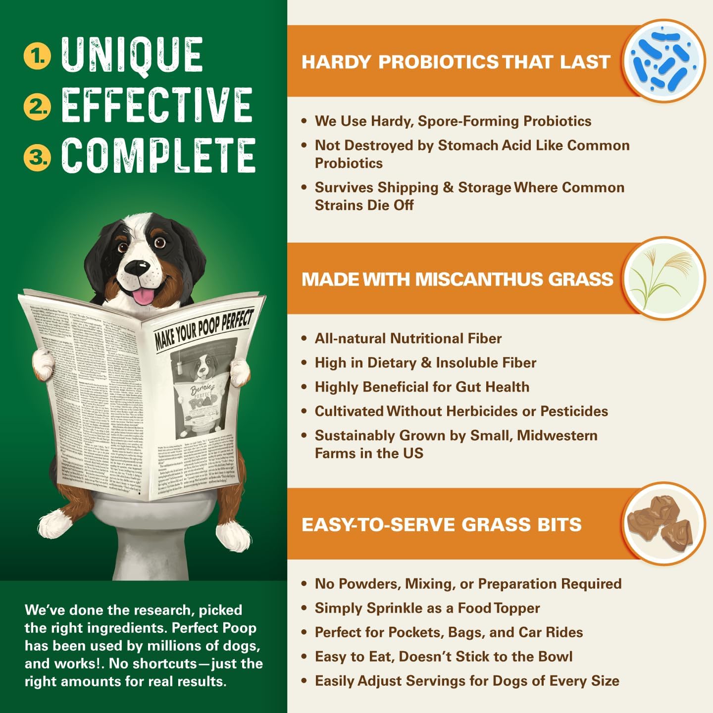 Perfect Poop Digestion & General Health Supplement for Dogs: Fiber, Prebiotics, Probiotics & Enzymes Relieve Digestive Conditions, Optimize Stool, and Improve Health (Cheddar Cheese, 4.2 oz) - Image 5