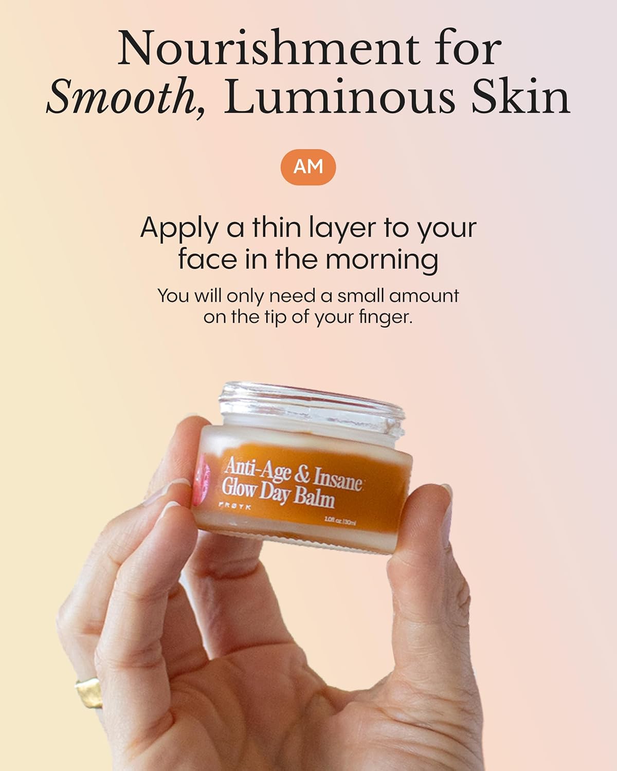 FRØYA Organics Anti-Age & Insane Glow Day Balm | Younger Skin and Instant Glow Results | Rosehip Pomegranate Sea Buckthorn Beeswax | Water Free Daily Moisture Balm | 30ml - Image 3