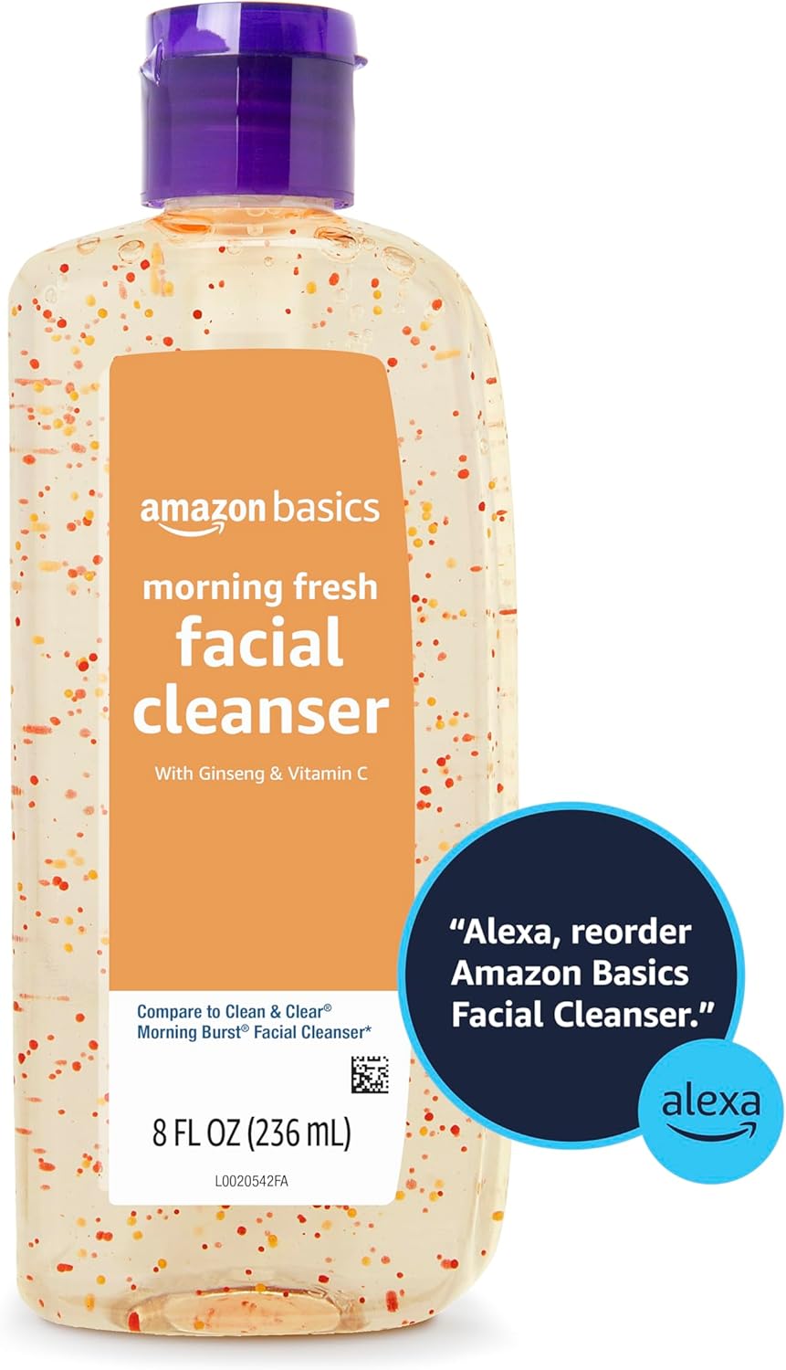 Amazon Basics Morning Fresh Facial Cleanser with Ginseng and Vitamin C, 8 fl oz - Image 5