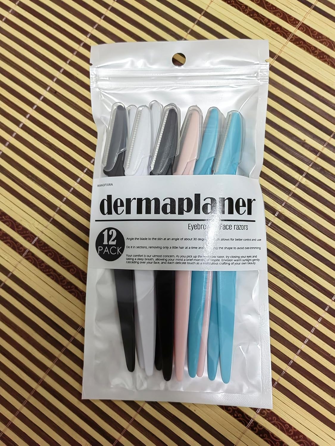 Dermaplane Razor For Women Men Eyebrow Razors Dermaplaning Tool For Face Shaver Home Hair Beauty blade Trimmer Microblades Peach Fuzz Remover micro dermabrasion facial tool 12pcs - Image 2