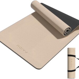 PAIDU Yoga Mat 8mm Super Thick TPE Fitness Mat | SGS Certified | Non-Slip, Odorless & Tear-Resistant | Unisex with Strap | for Yoga, Pilates, Meditation & Home Workouts